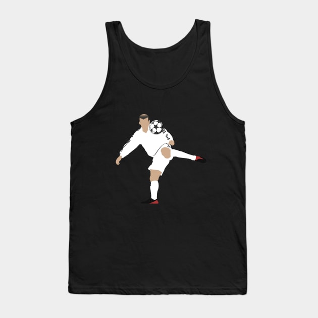 Zinedine Zidane Volley Tank Top by CulturedVisuals